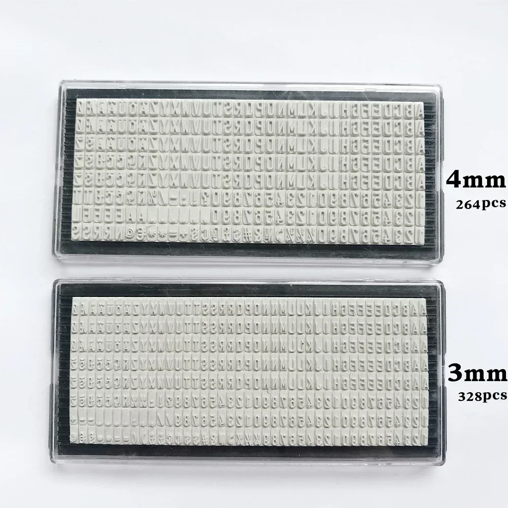 Rubber Date Stamp - 3mm/4mm/6.4mm DIY Kişiselleştirilmiş Damga Dijital Harfler