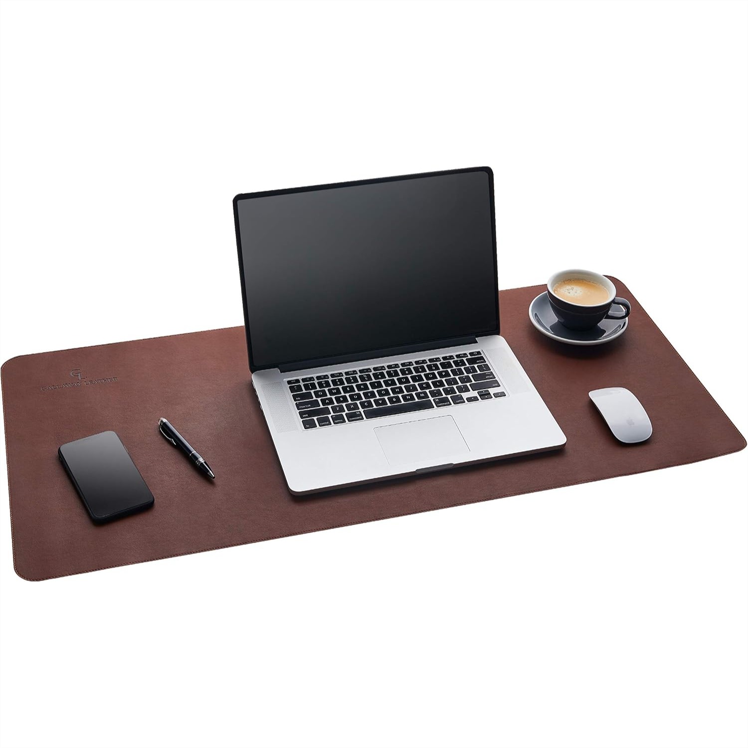 Leather Desk Pad - Büyük PU Deri Masa Matı 36x17