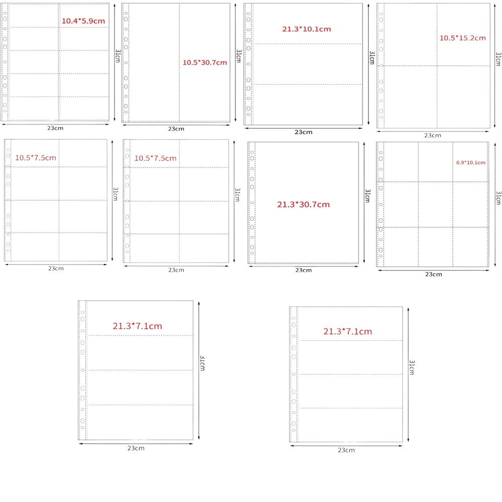 Card Index Box - 10 Adet A4 Kpop Albüm Sayfaları