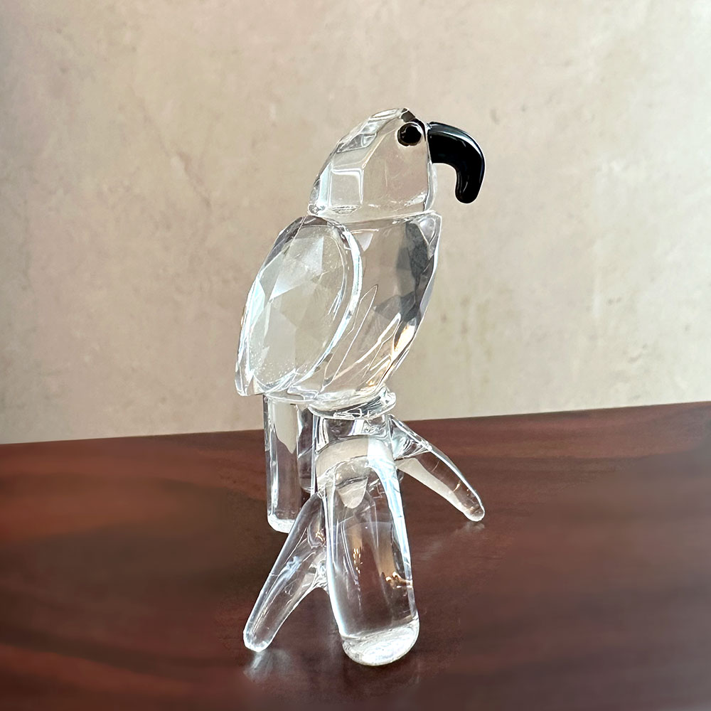 Paper Weight Crystal - Temizle kristal papağan figürinler minyatür el