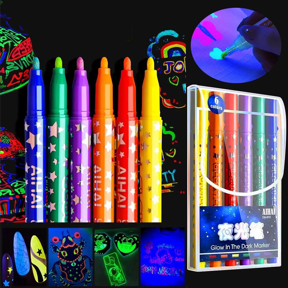 Correction Pen Fine - Parlak Neon Floresan Kalem Seti, Suda