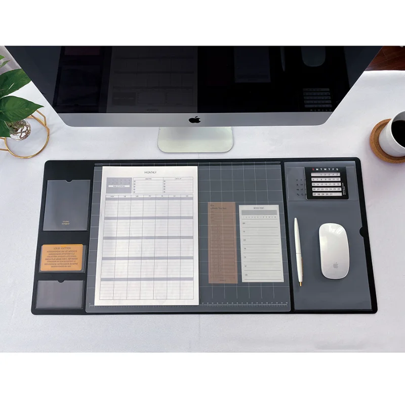 Leather Desk Pad - Taşınabilir Not Defteri Büyük Mouse Pad