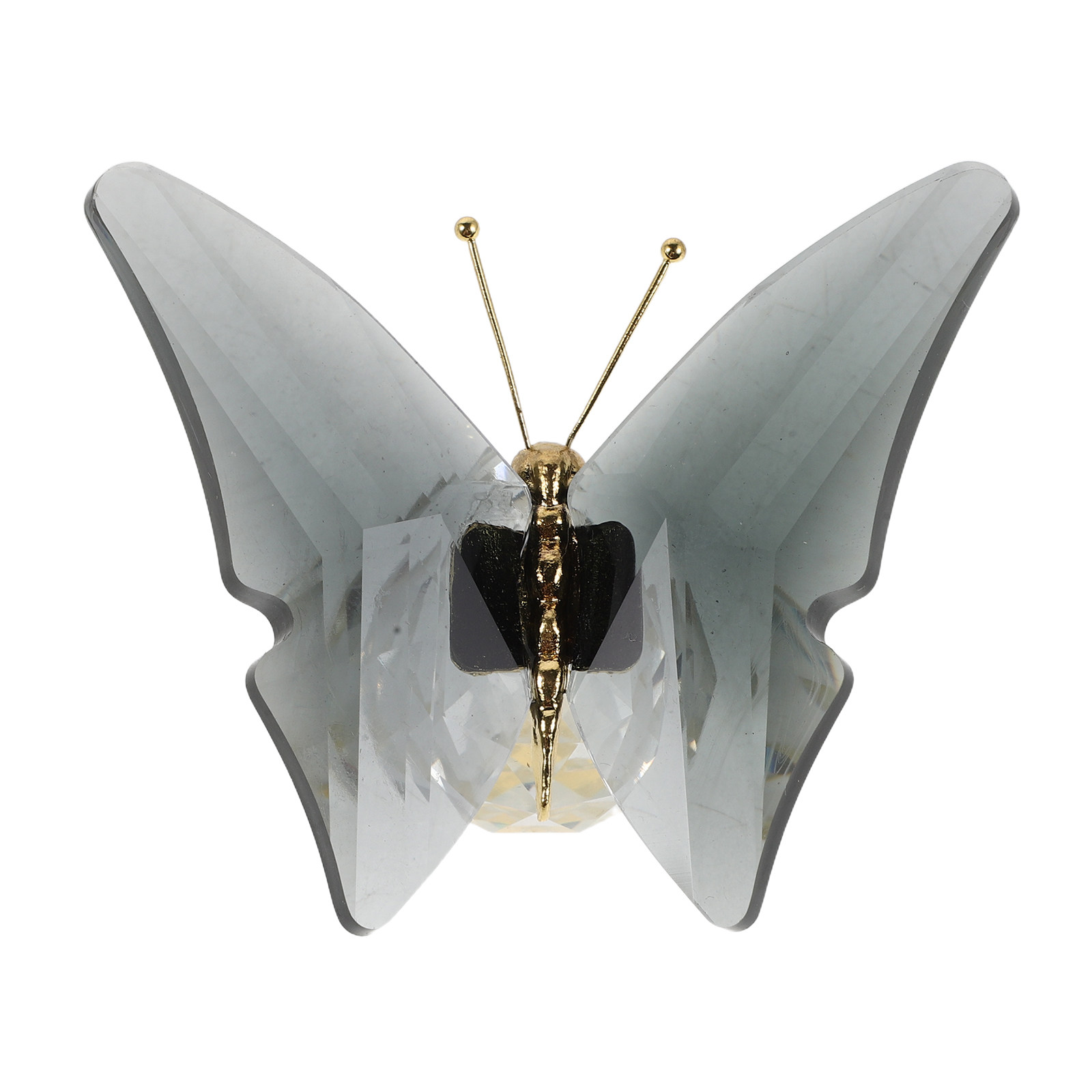 Paper Weight Crystal - Şeffaf Kristal Kelebek Kağıt Ağırlığı, Zarif