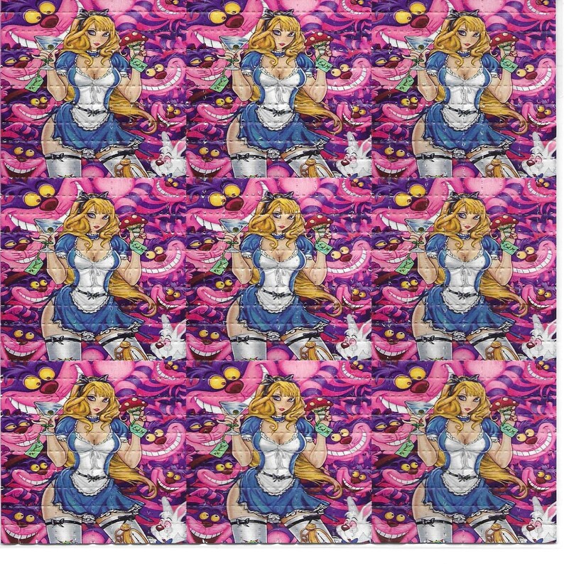 Ink Blotter Paper - Seksi Alice Psychedelic LSD asit ücretsiz