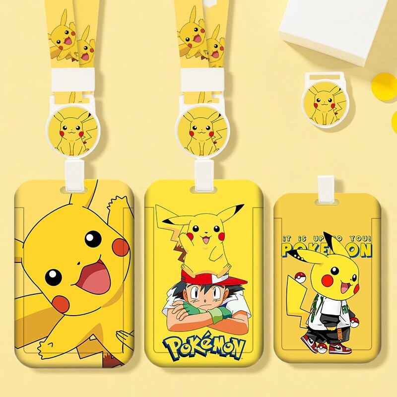 Index Card Holder - Pokemon Anime Pikachu Kartlık Kawaii Kimlik