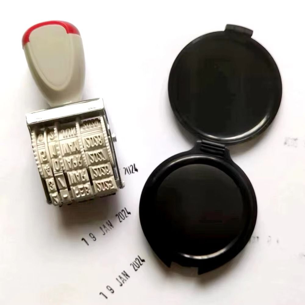 Rubber Date Stamp - Pratik Dijital Tarih Çarkı Damgası Ayarlanabilir