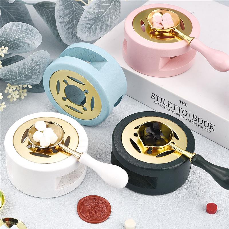 Wax Seal Stamp Set - Mühür mumu damga seti lake fırın