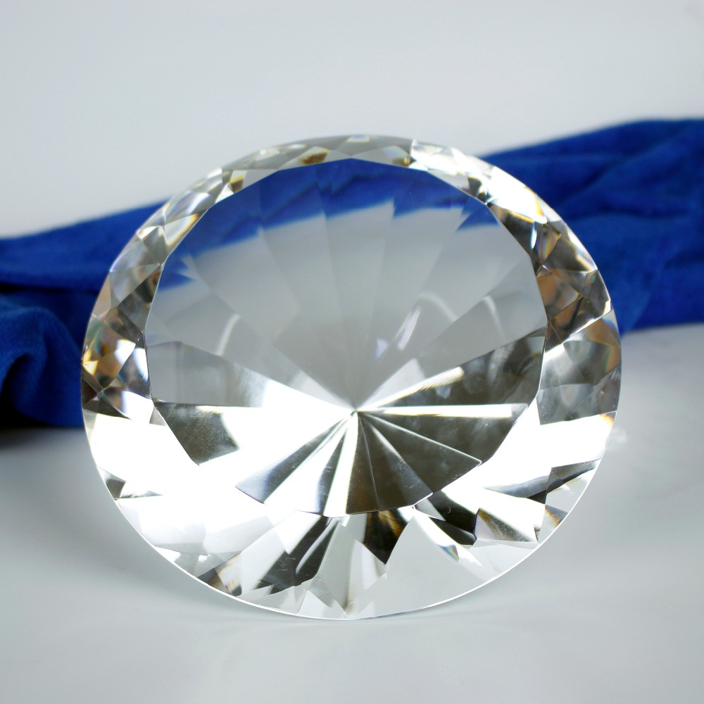 150mm şeffaf optik kristal elm - Paper Weight Crystal incelemesi ve fiyatı