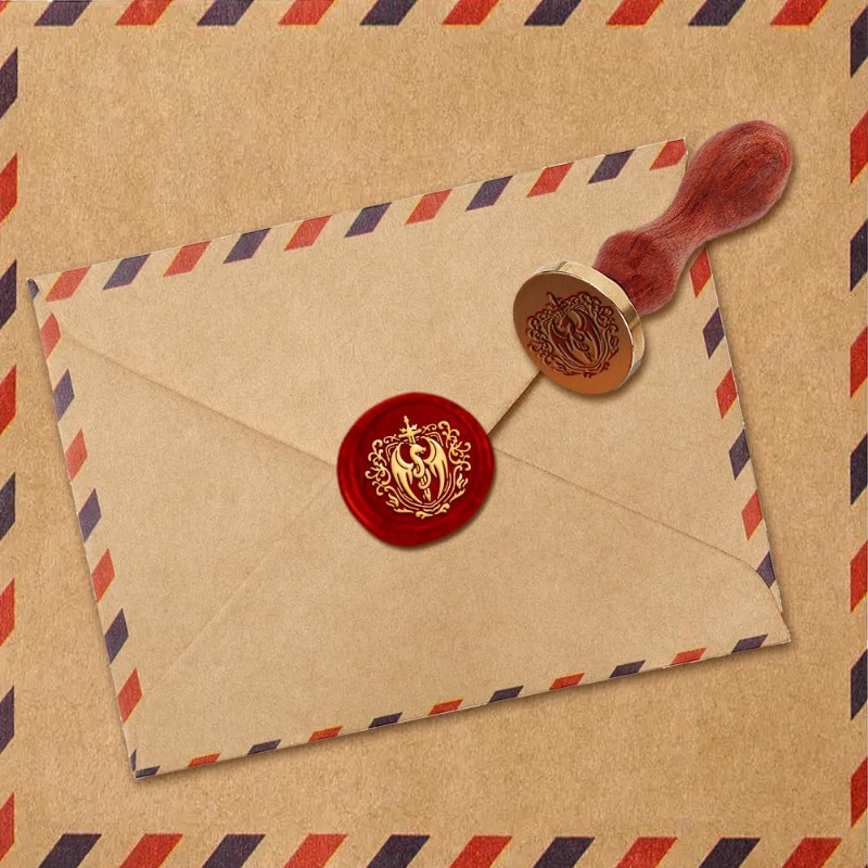 1 adet ejderha kılıç mühür mum - Wax Seal Stamp Set incelemesi ve fiyatı