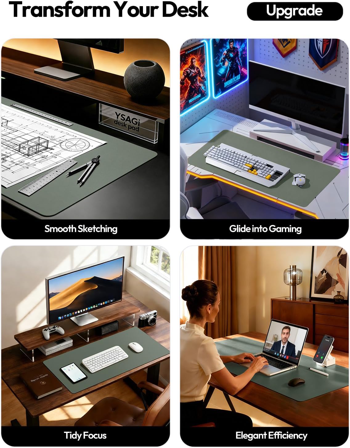 Deri Masa Pedi Koruyucu, Ofis  - Leather Desk Pad incelemesi ve fiyatı