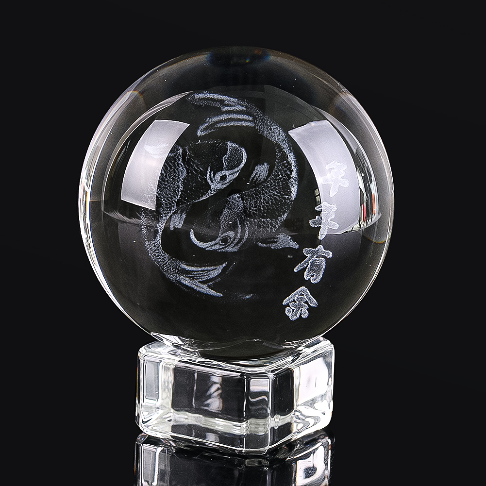50mm 3D kazınmış kristal top ş - Paper Weight Crystal incelemesi ve fiyatı