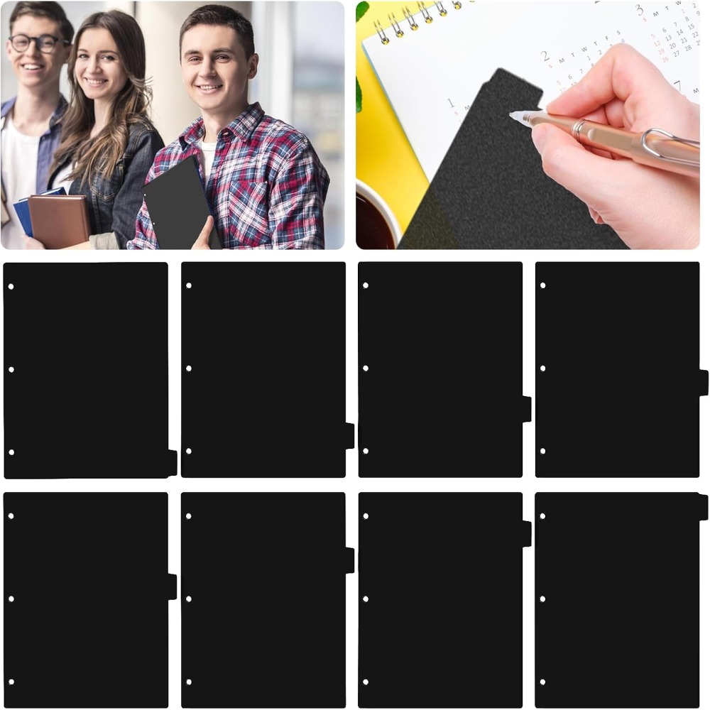 8 Bölmeli Siyah Plastik Klasör - Tab Divider A4 incelemesi ve fiyatı