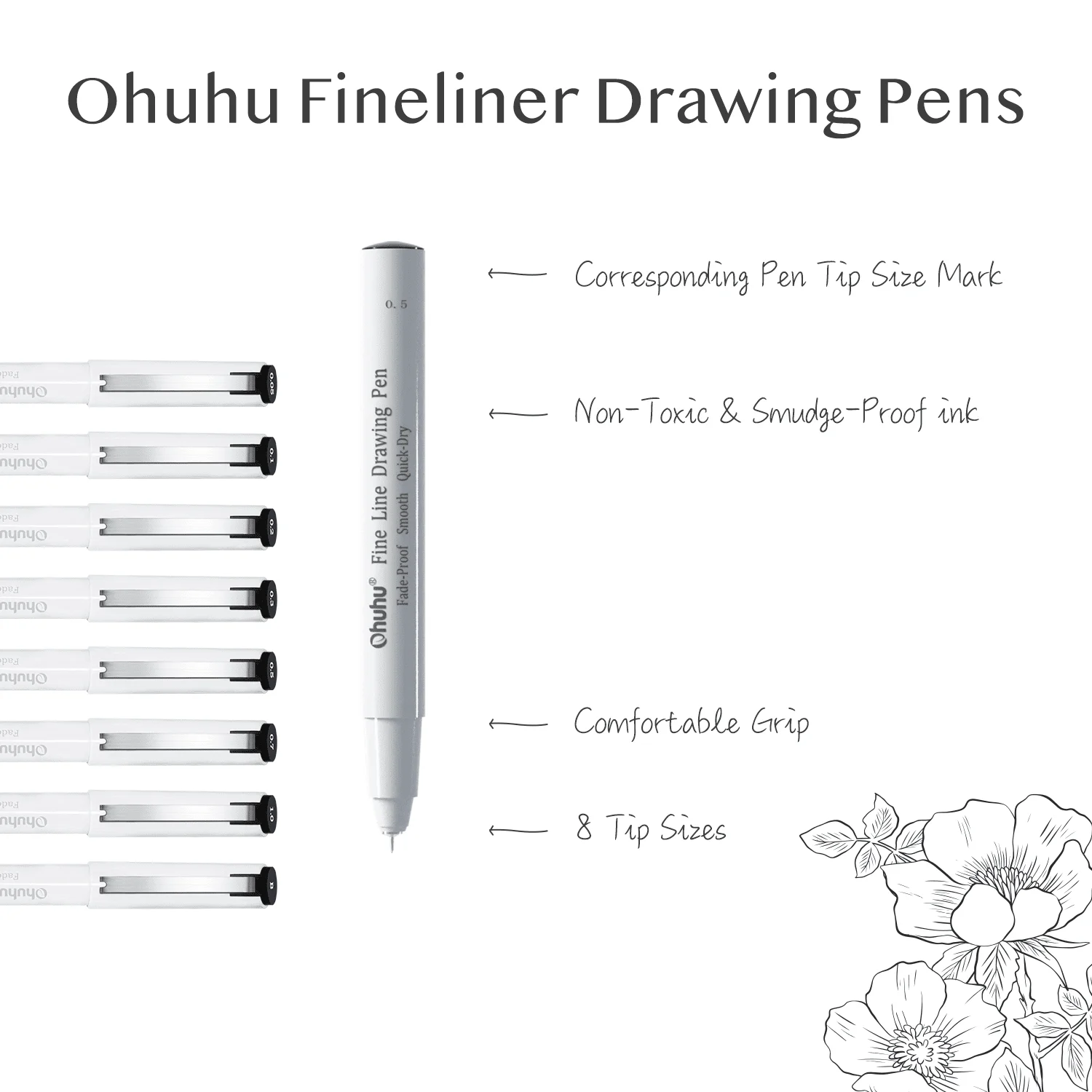 Ohuhu Mikro Kalem Fineliner Çi - Correction Pen Fine incelemesi ve fiyatı