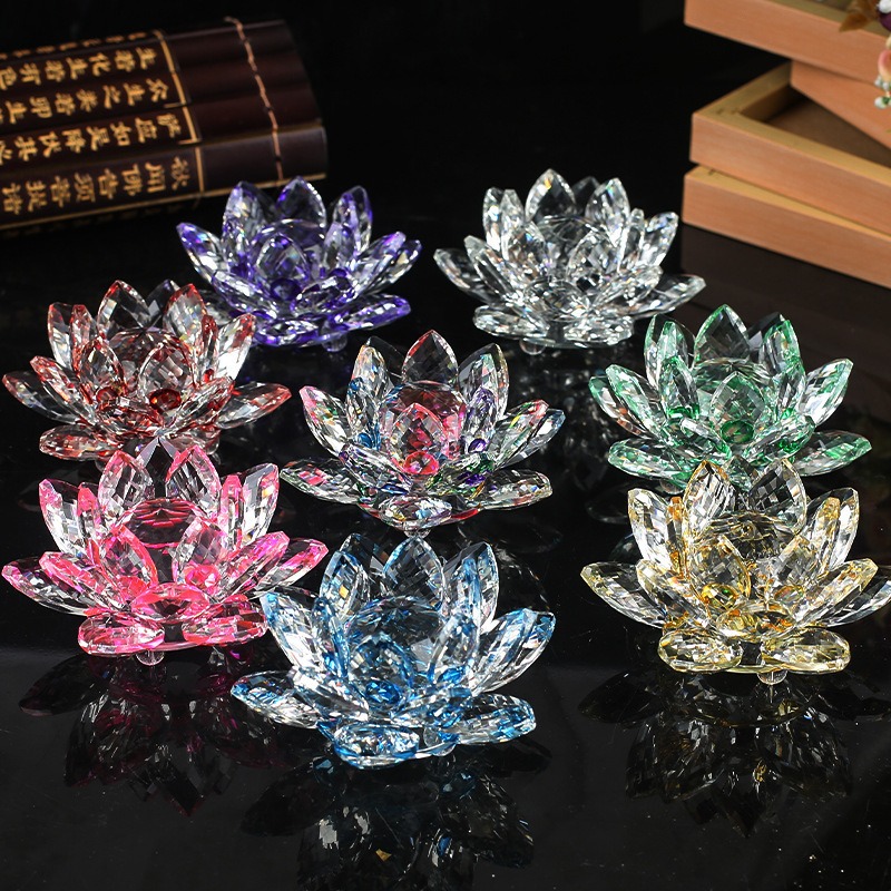 Kristal Lotus Çiçeği Figürü Ev - Paper Weight Crystal incelemesi ve fiyatı