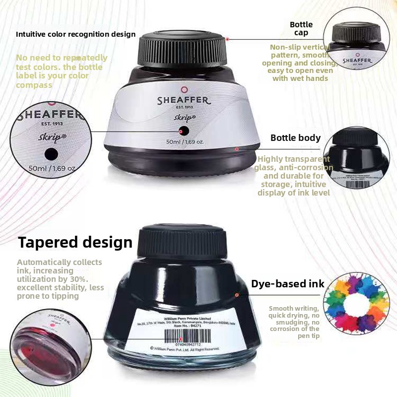 Amerikan SHEAFFER Renkli Mürek - Fountain Pen Bottled Ink incelemesi ve fiyatı