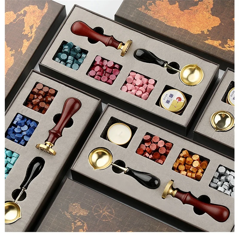 DIY Pullar mühür mumu Kutusu K - Wax Seal Stamp Set incelemesi ve fiyatı