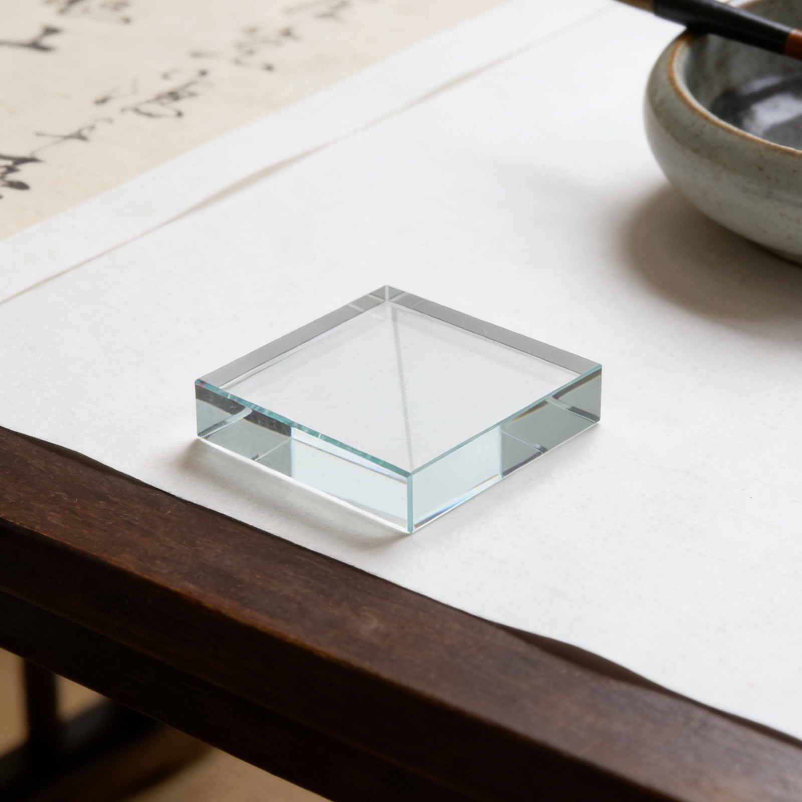Şeffaf Kare Kağıt Ağırlığı Kri - Paper Weight Crystal incelemesi ve fiyatı