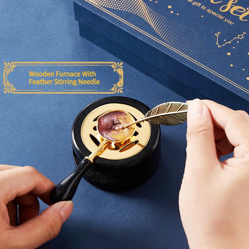 Yıldızlı yangın cila damga set - Wax Seal Stamp Set incelemesi ve fiyatı